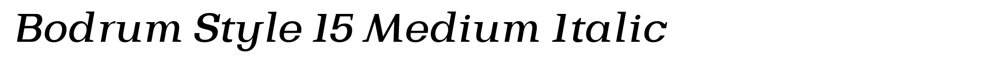 Bodrum Style 15 Medium Italic image